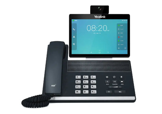 Yealink VP59 Smart Video IP Phone, 16 VoIP Accounts. 8-Inch Adjustable Color Touch Screen